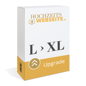 Upgrade L zu Paket XL Hochzeitswebseite erstellen