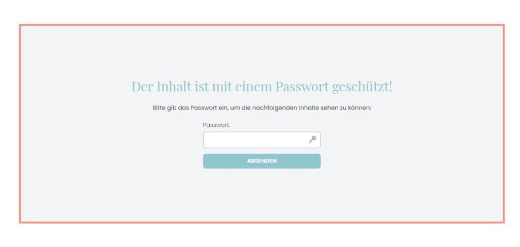 Der Inhalt ist mit einem Passwort geschützt Hochzeitswebseite.de